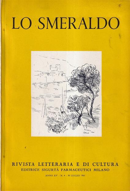 Lo smeraldo, anno XV, numero 4, 1961 - copertina