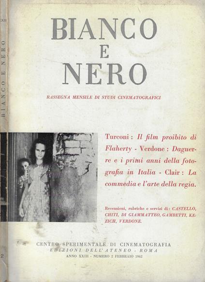Bianco e nero n. 2 Anno 1962 - copertina