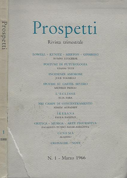 Prospetti - copertina