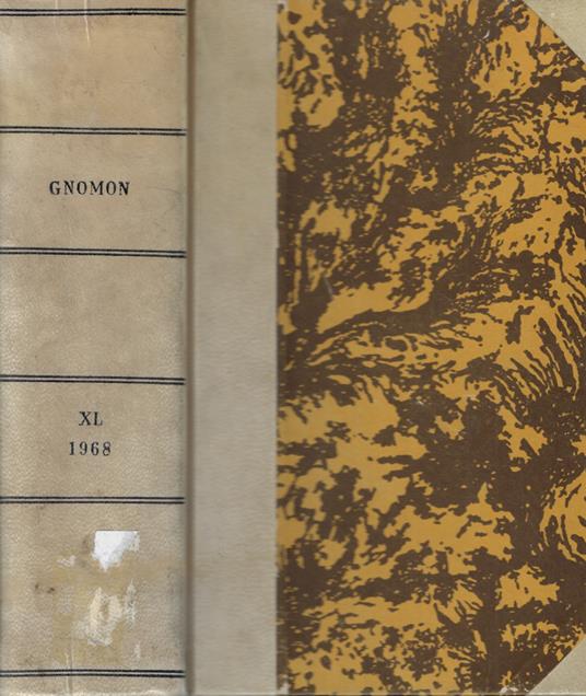 Gnomon Vol. 10 Anno 1968 - copertina