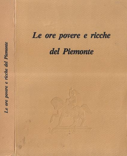 Le ore povere e ricche del Piemonte - copertina