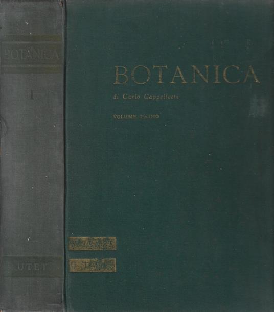 Trattato di Botanica Vol. I - Carlo Cappelletti - copertina