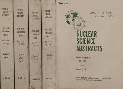 Nuclear Science Abstracts - copertina