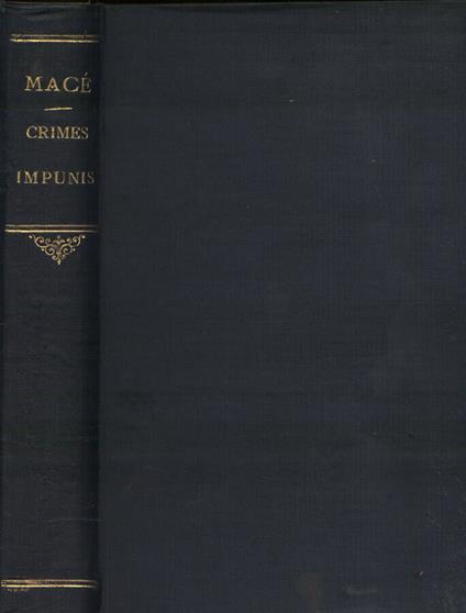 Crimes impunis - copertina