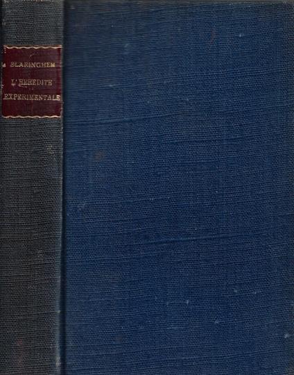 Les Problèmes de l'Hérédité expérimentale - copertina