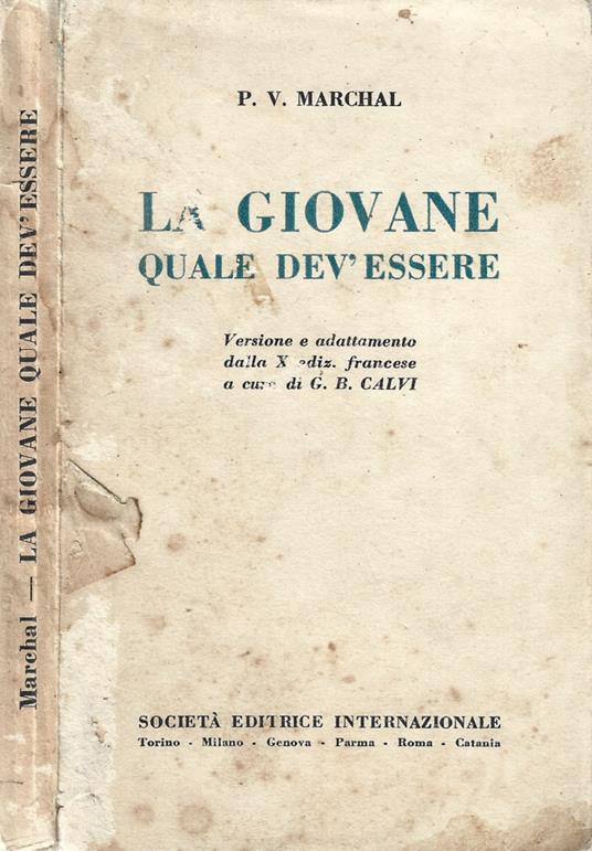 La giovane quale dev'essere - copertina