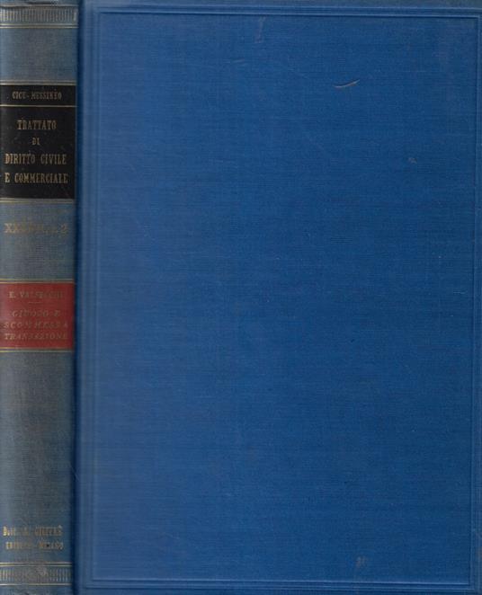 Giuoco e scommessa transazione - copertina