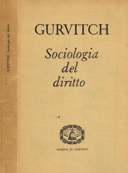 Sociologia del diritto - copertina