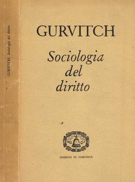 Sociologia del diritto - copertina