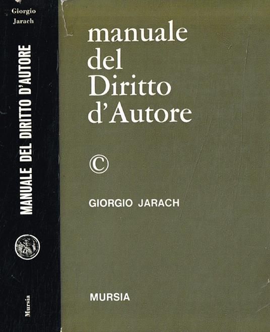 Manuale del diritto d'autore - copertina