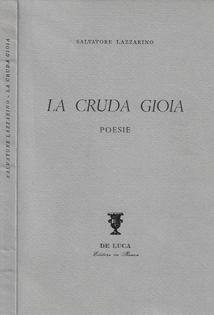 La cruda gioia - copertina