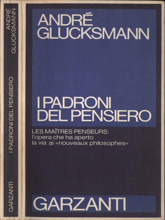 I padroni del pensiero - copertina
