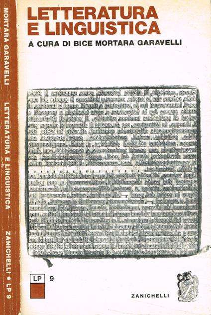 Letteratura e linguistica - copertina