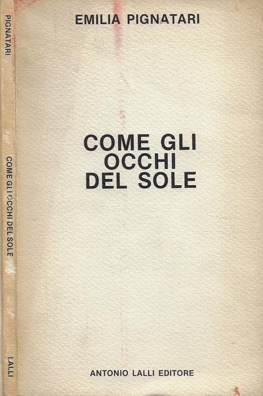 Come gli occhi del sole - copertina