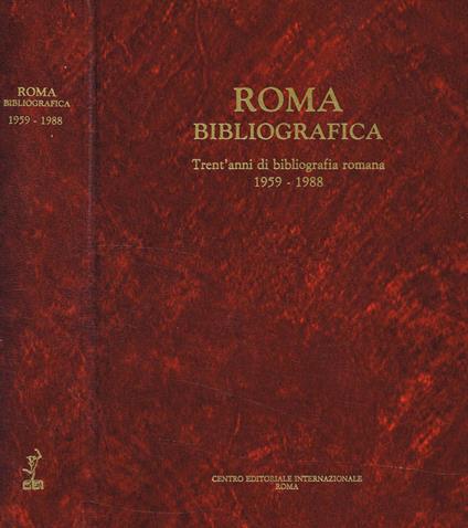 Roma bibliografica - copertina
