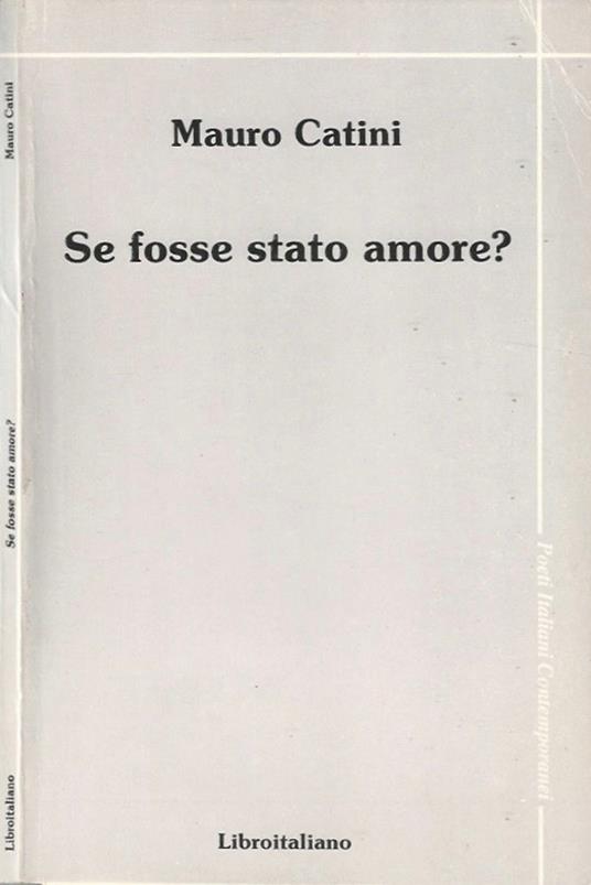 Se fosse stato amore? - copertina