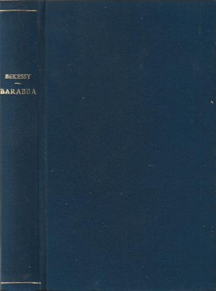 Barabba - Emery Bekessy - copertina