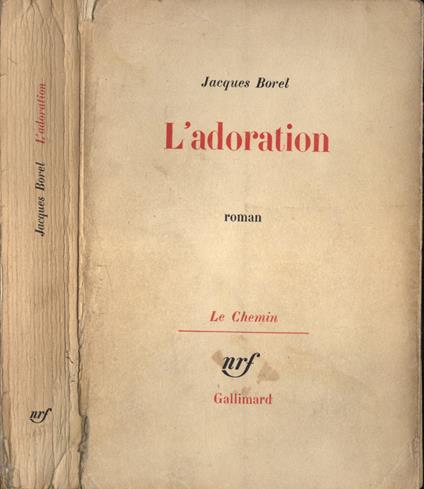 L' adoration - Jacques Borel - copertina