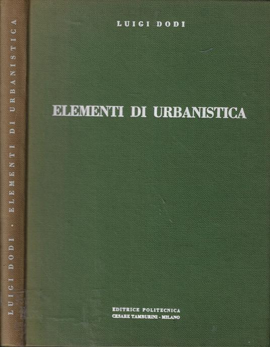 Elementi di urbanistica - Luigi Dodi - copertina