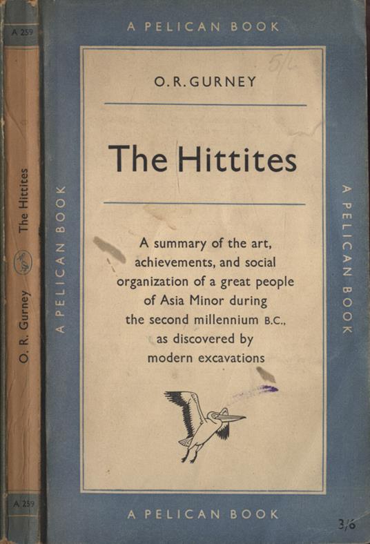 The Hittites - O. R. Gurney - copertina
