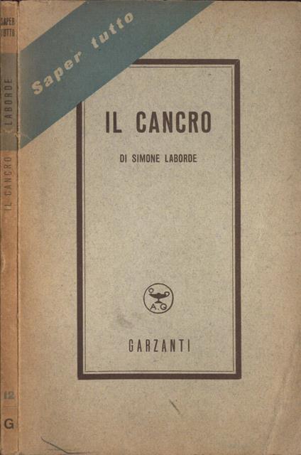 Il cancro - Simone Laborde - copertina