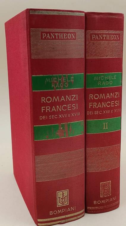 ROMANZI FRANCESI DEI SECOLI XVII E XVIII-2 voll. - Michele Rago - copertina