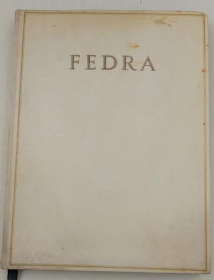 Fedra - Gabriele D'Annunzio - copertina