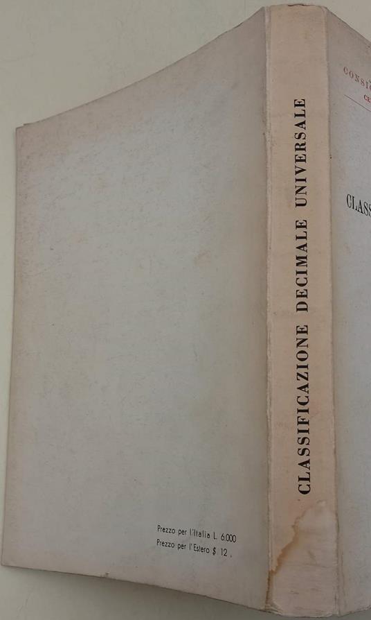 Classificazione Decimale Universale -Edizione Abbreviata Italiana- Pubbl. Fid N. 356 - 3