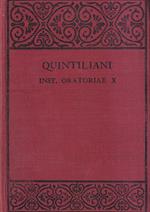 Institutionis oratoriae. Liber X - Part I. Introduction and Text