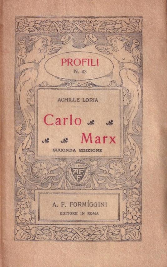 Carlo Marx - Achille Flora - copertina