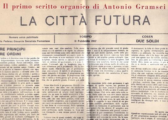 La città futura - Antonio Gramsci - copertina