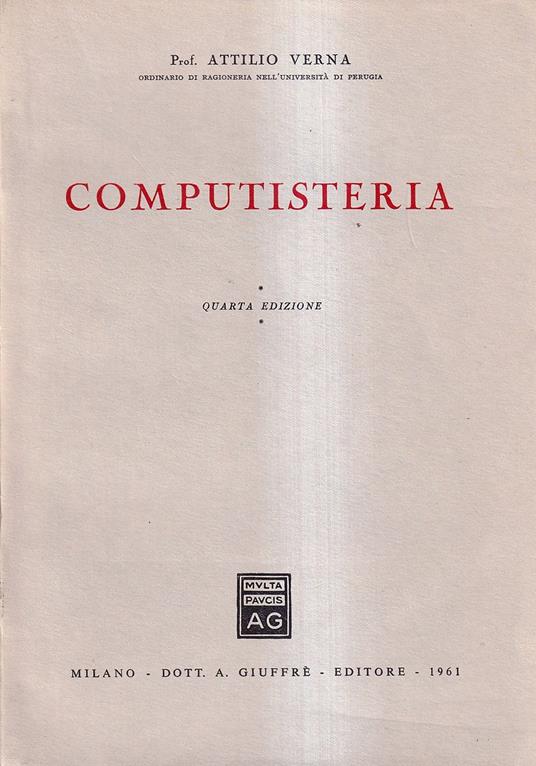 Computisteria - Attilio Viena - copertina