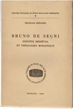 Bruno De Segni Exegete Medieval et Theologien Monastique