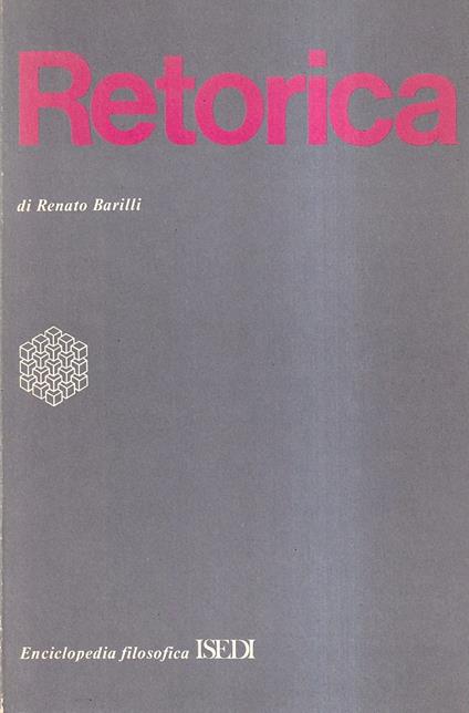 Retorica - Renato Barilli - copertina
