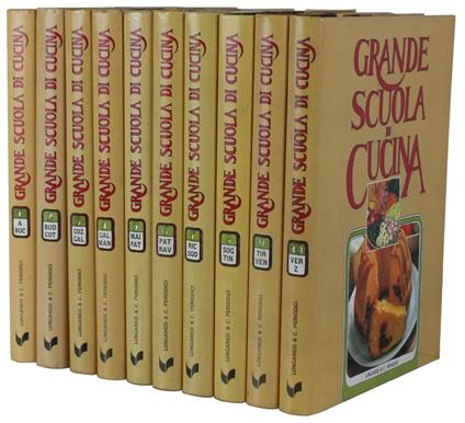 GRANDE SCUOLA DI CUCINA [completa: 10 volumi] - Autori vari - copertina