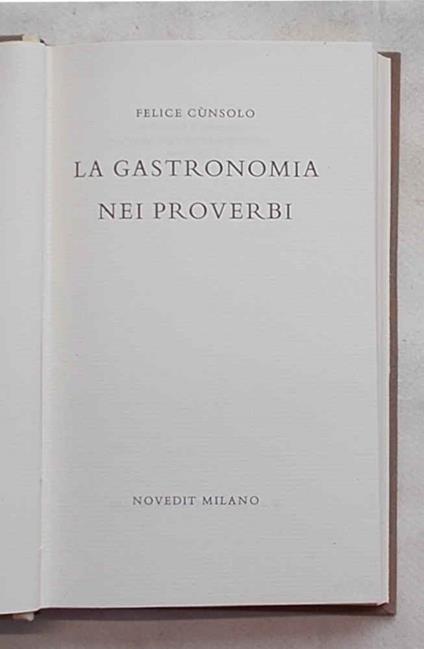 gastronomia nei proverbi - copertina