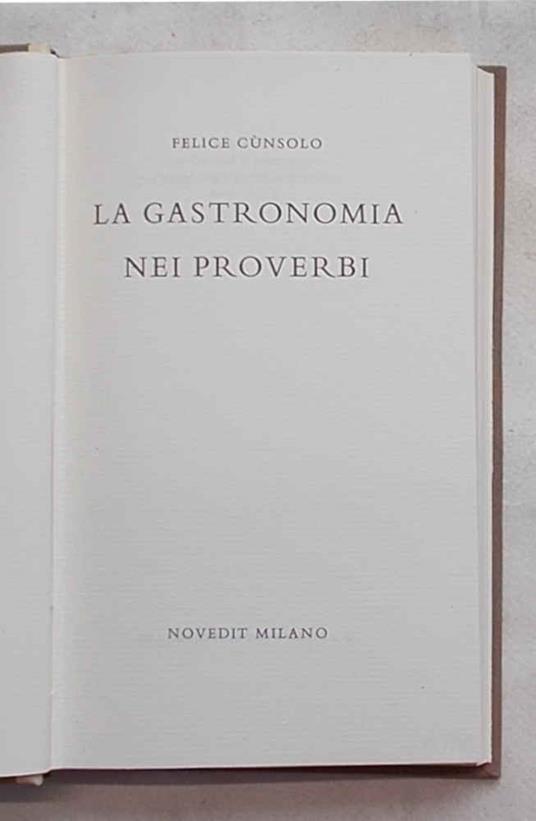 gastronomia nei proverbi - copertina