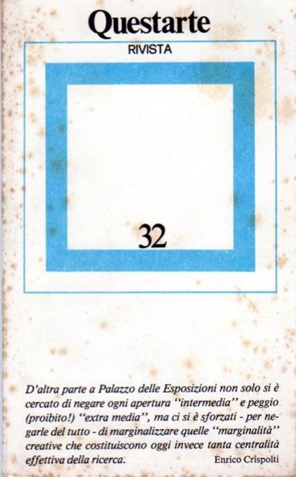 Questarte: anno V, n. 2, marzo/aprile 1981 - copertina