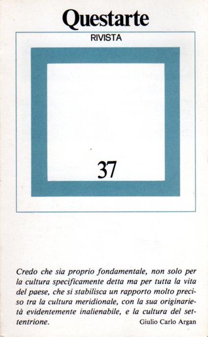 Questarte: anno VI, n. 2, marzo/aprile 1982 - copertina