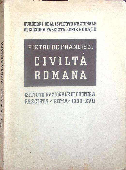 Civiltà romana - Pietro De Francisci - copertina