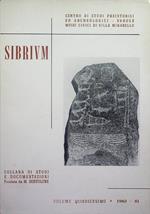 Sibrium: collana di studi e documentazioni: 15 (1980-1981)