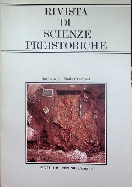 Rivista di scienze preistoriche: A. XLI, 1-2 (1989-90) - copertina