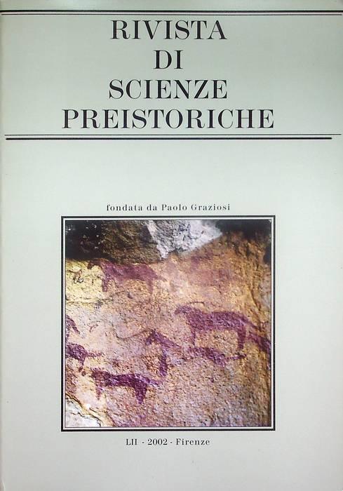 Rivista di scienze preistoriche: A. LII (2002) - copertina
