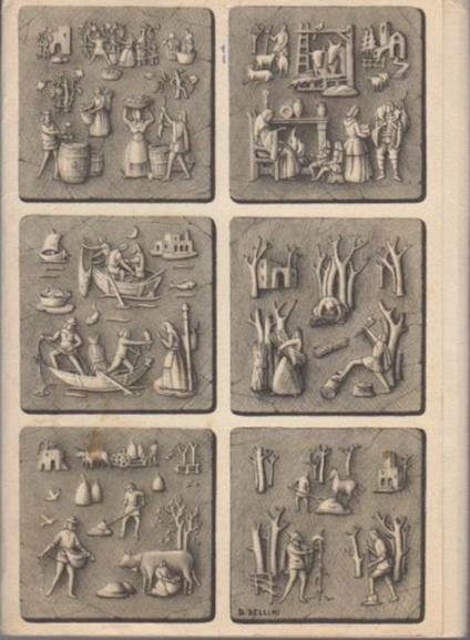 Sei mesi dell'anno: prima raccolta: disegni di Dandolo Bellini - copertina