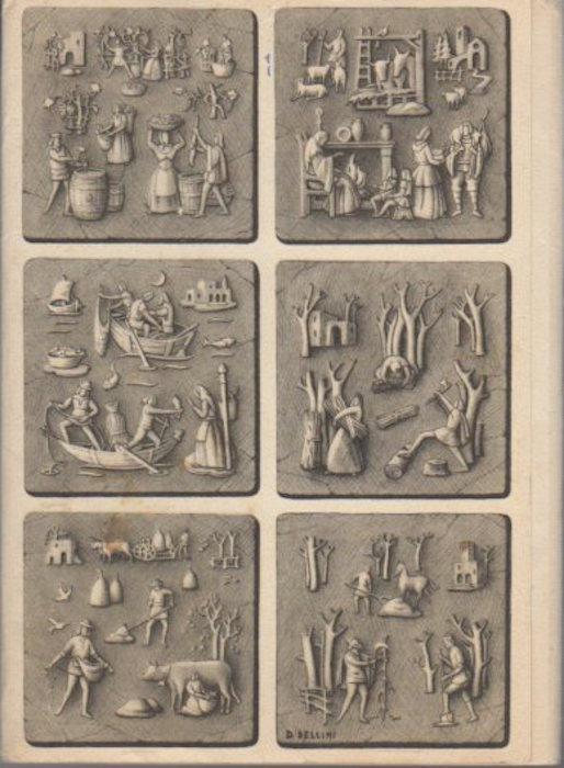 Sei mesi dell'anno: prima raccolta: disegni di Dandolo Bellini - copertina