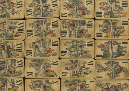 Mazzo di tarocchi COMPLETO consistente di 22 carte: 21 numerate romane da I a XXI più un jolly - copertina