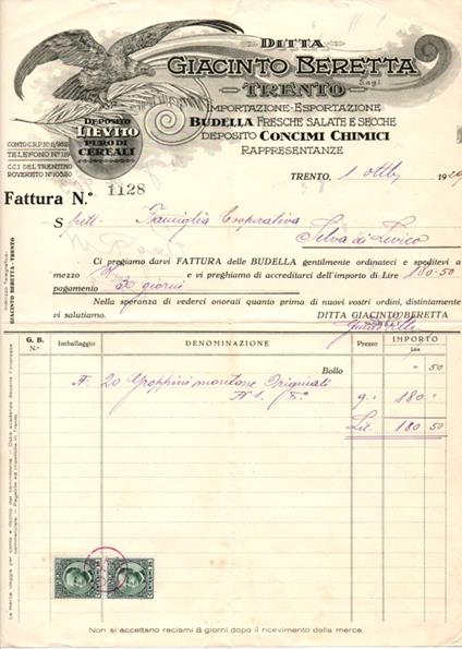 Ditta Giacinto Beretta: Trento - copertina