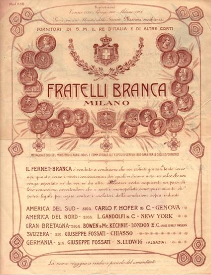 Fratelli Branca: Milano - copertina
