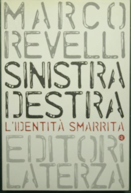 Sinistra Destra - Marco Revelli - copertina