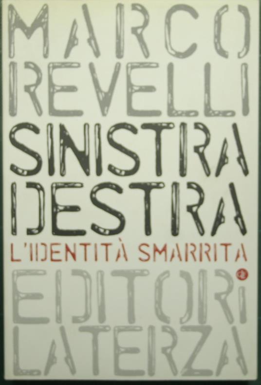 Sinistra Destra - Marco Revelli - copertina